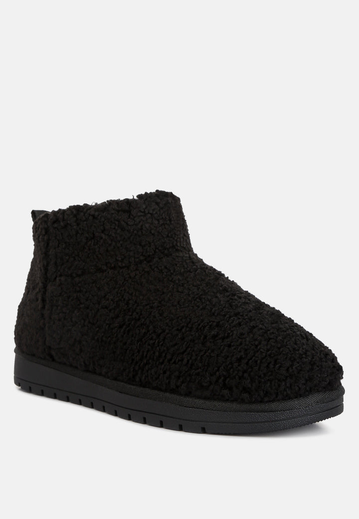 anatole fleece exterior fluffy boots#color_black