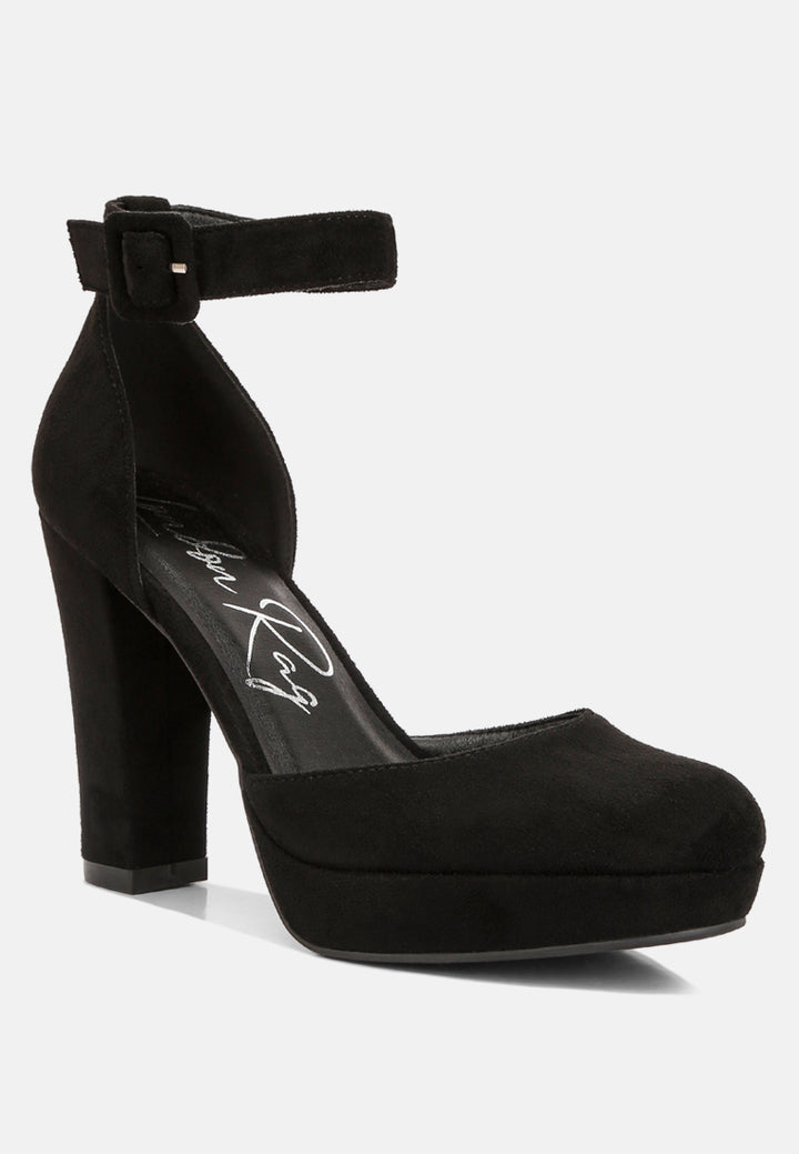 inigo interchangeable ankle strap platform sandals#color_black