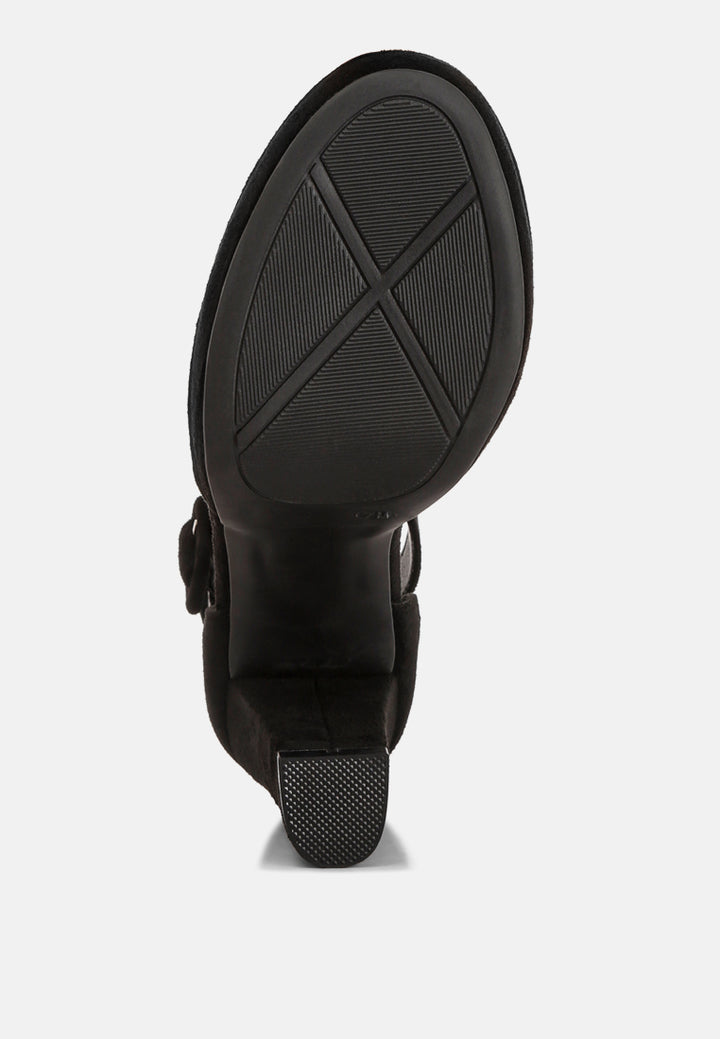 ankle strap platform heel sandals by ruw#color_black