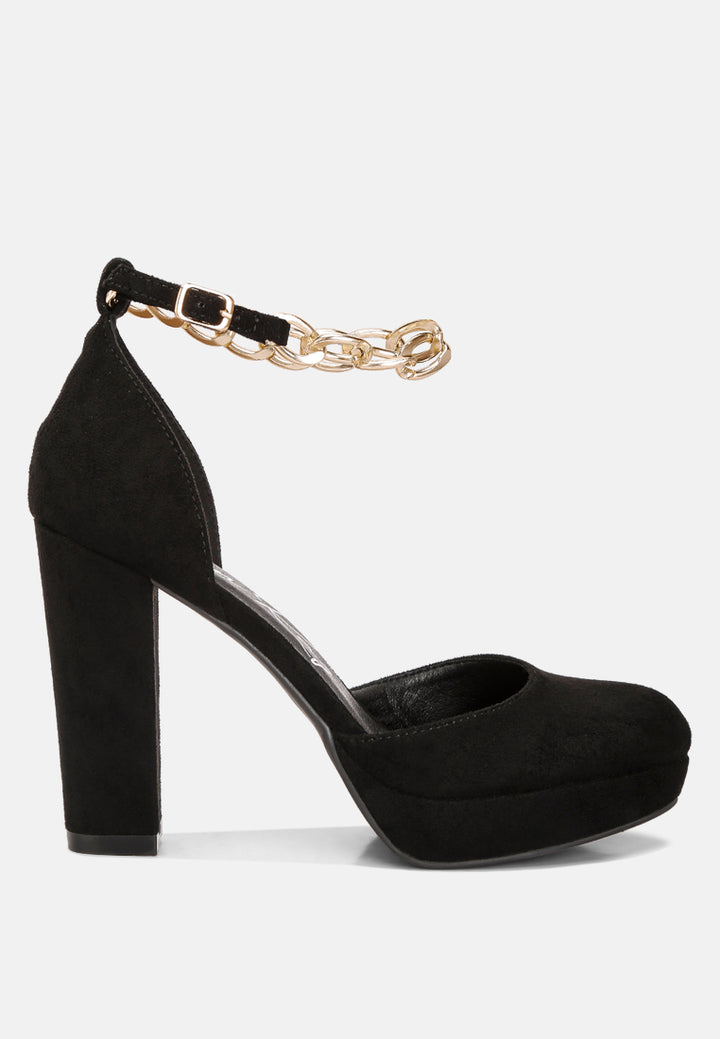 ankle strap platform heel sandals by ruw#color_black