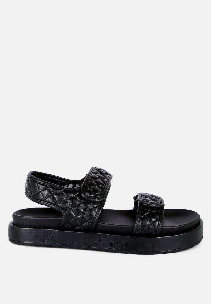 anvil quilted platform sandals#color_black