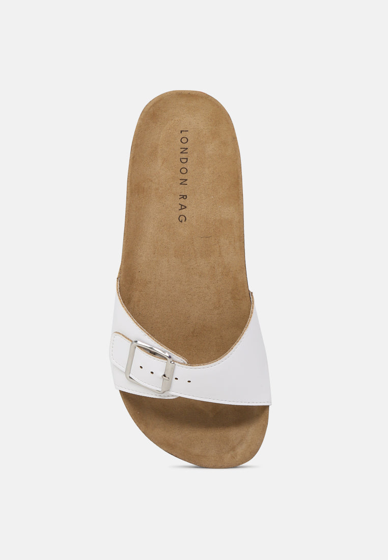 averil white comfort sliders with adjustable toe strap#color_white