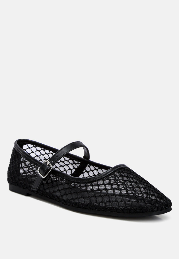 mesh mary jane flats by ruw#color_black