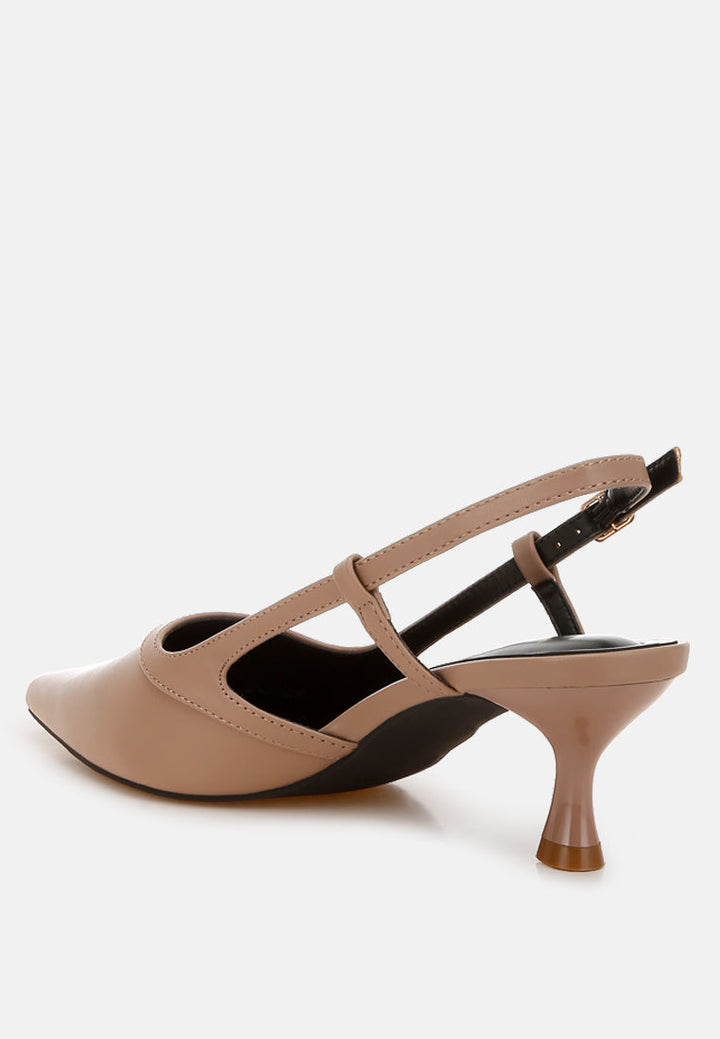 kitten heel slingback sandals by ruw color_taupe