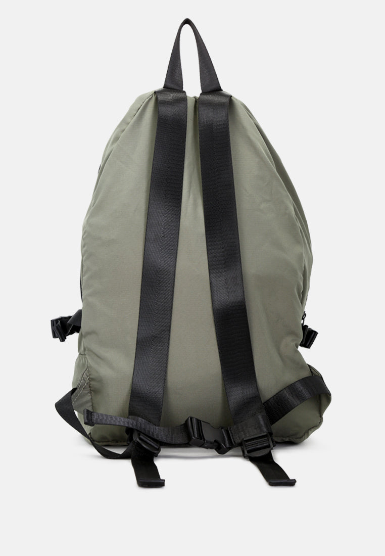 backpack with adjustable shoulder straps#color_khaki 