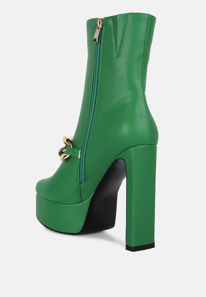 bambini high platform ankle boots#color_green