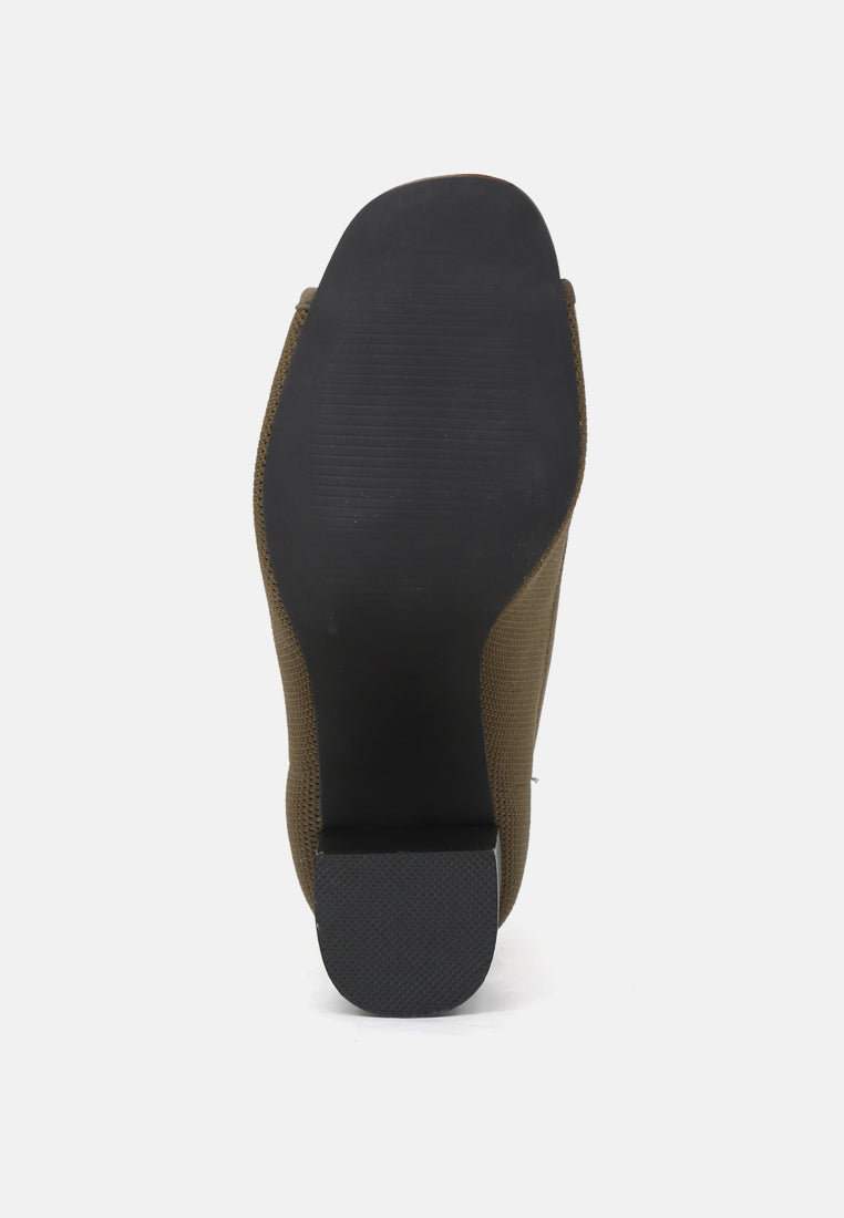 barbie block heel boots with zip closure#color_khaki