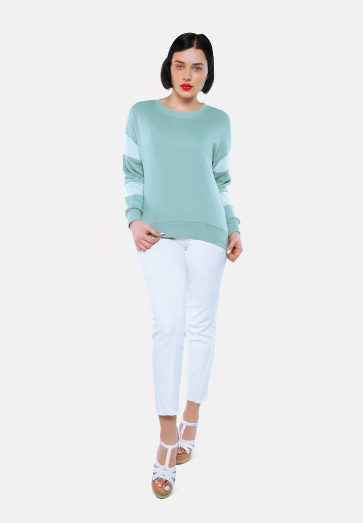 basic full sleeves sweatshirt#color_sage-green