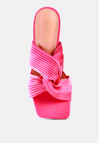 battle ex knot strap slide sandals#color_fuchsia