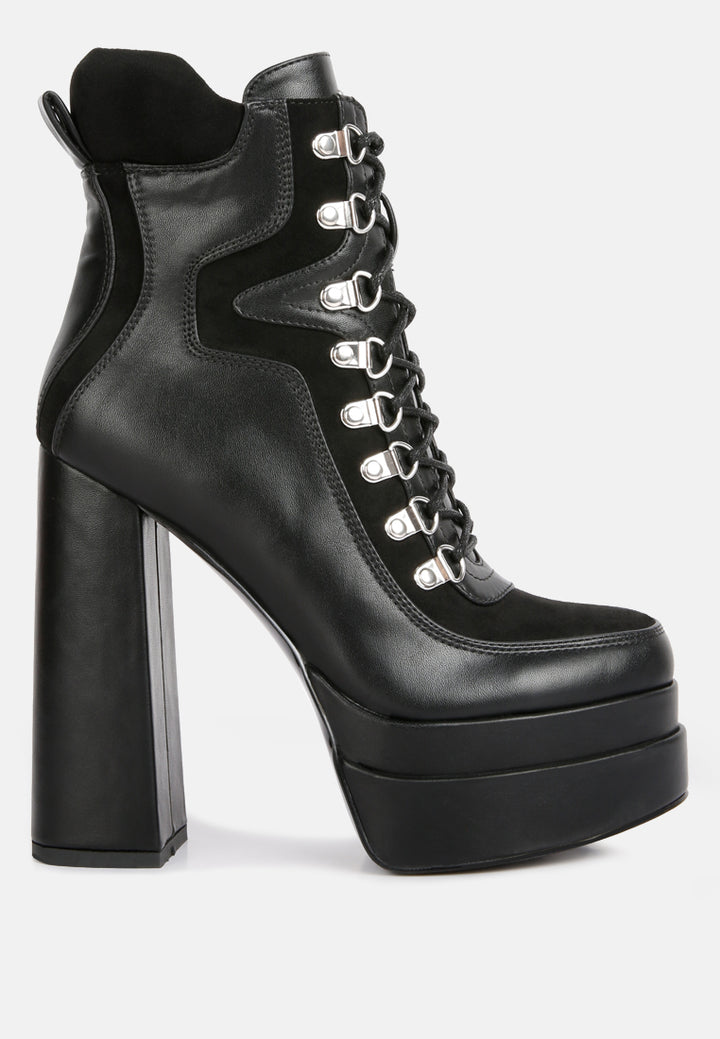 beamer faux leather high heeled ankle boots#color_black