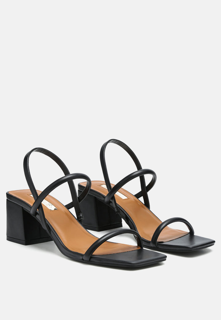 beau block mid heeled strappy sandal by ruw#color_black