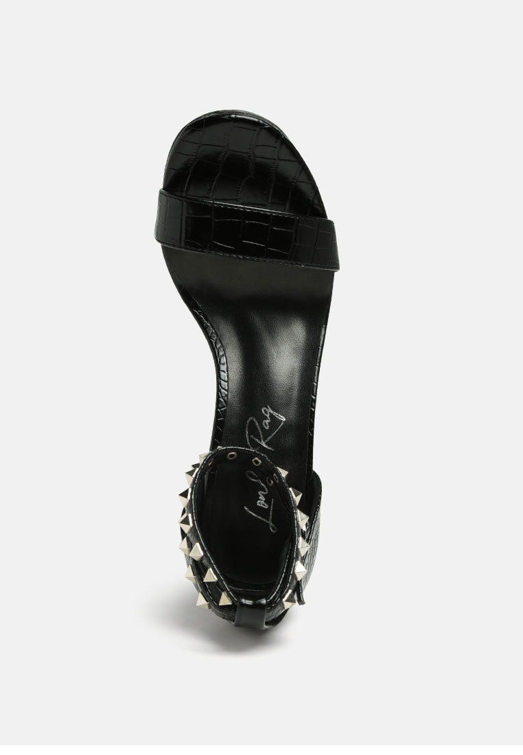 belle block heeled studded sandals#color_black
