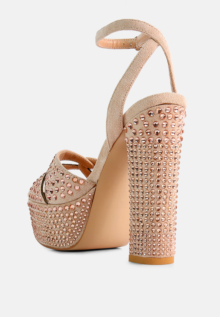 bellini diamante microfiber high block heeled sandals#color_latte