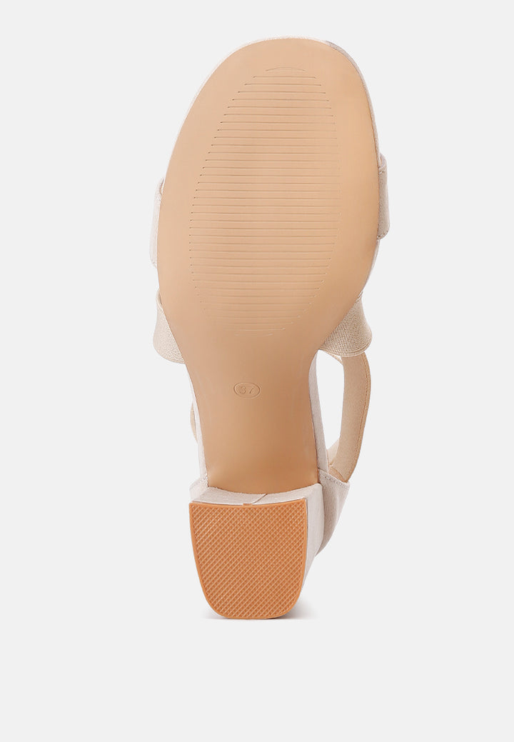 benicia elastic strappy block heel sandals#color_beige