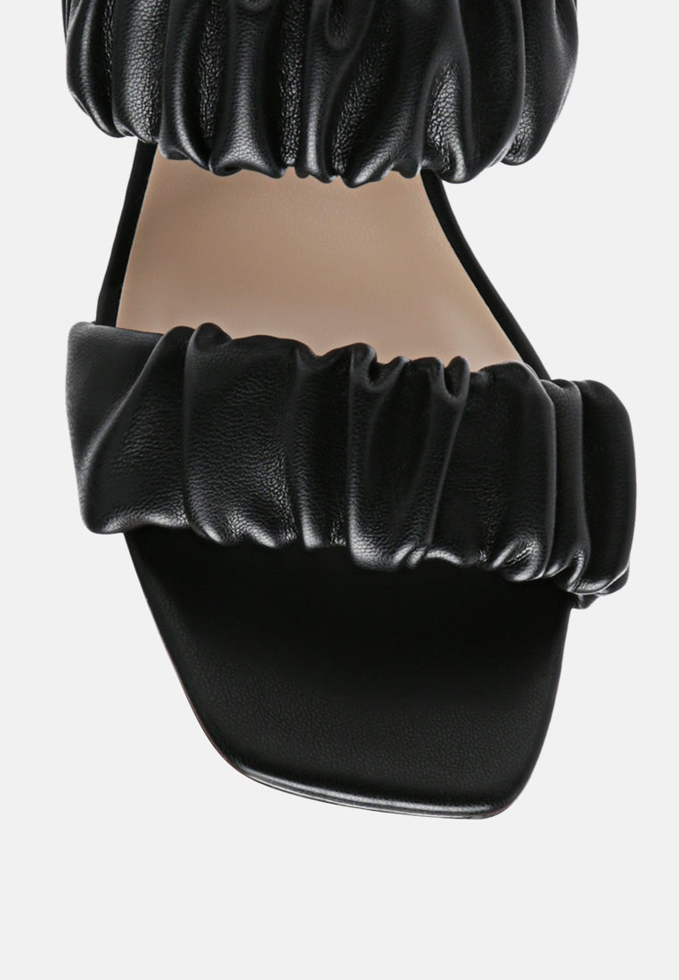 lady lynn gather around slip-on heeled sandals#color_black