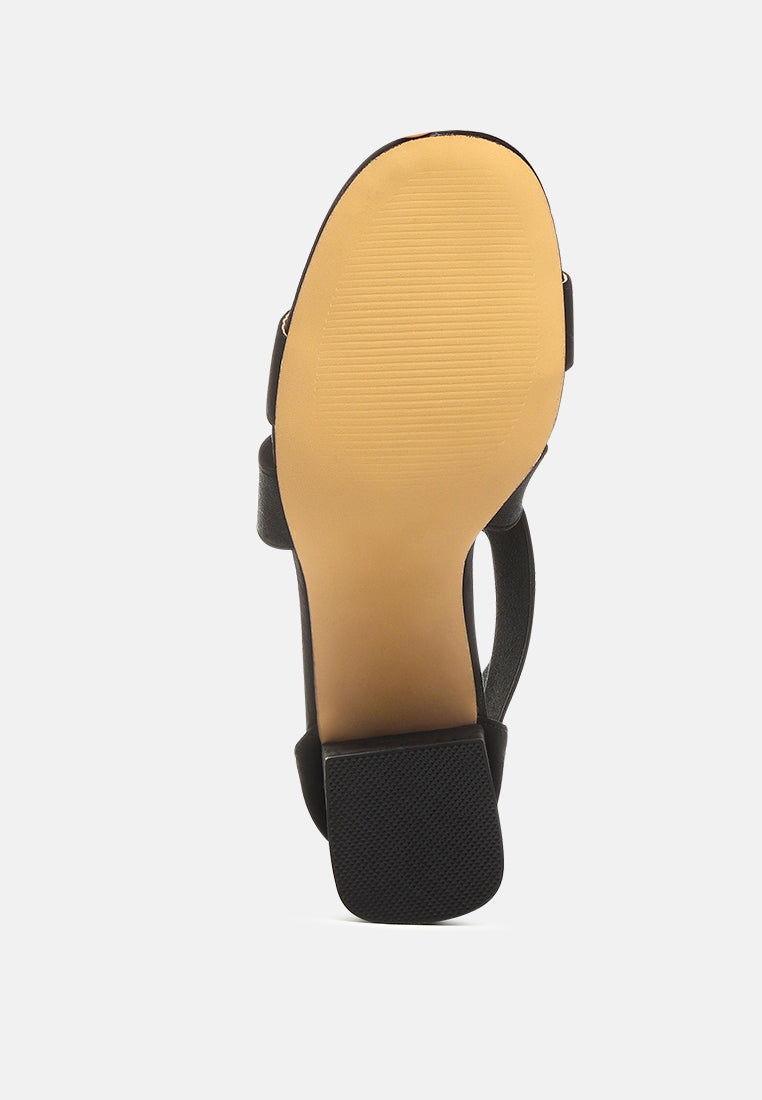 benicia elastic strappy block heel sandals#color_black