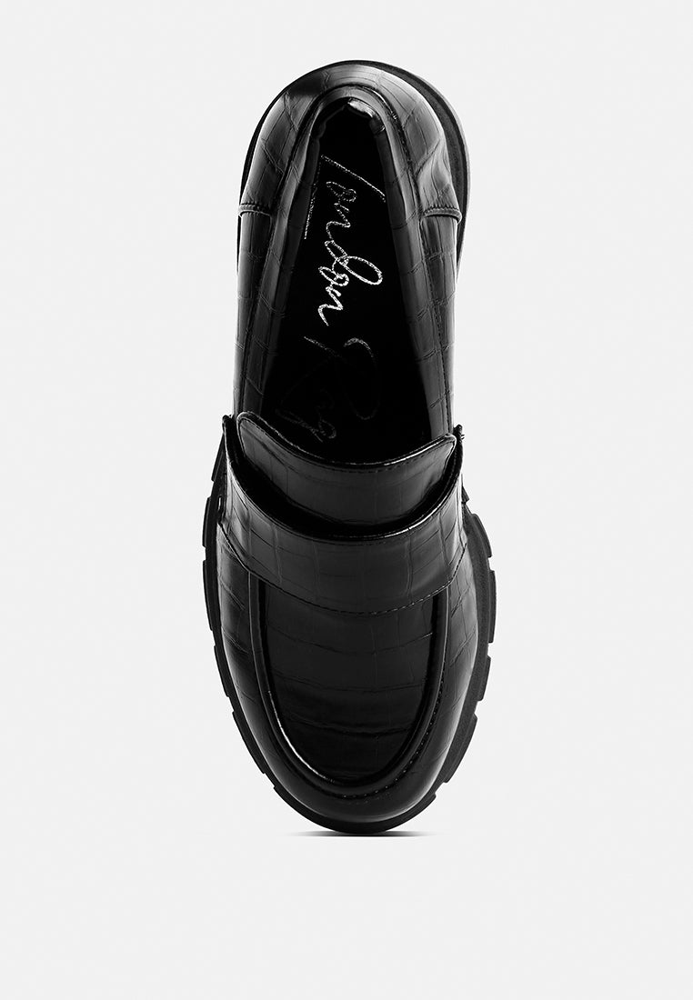 benz platform loafer by rag#color_black