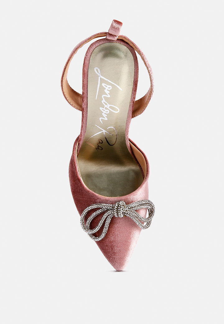 big treat rhinestone embellished lace up sandals#color_blush