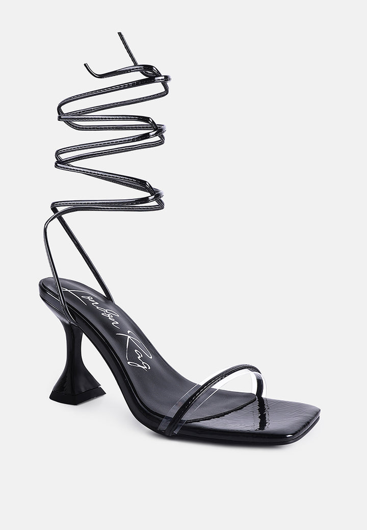 biten berry spool heeled lace up sandals#color_black