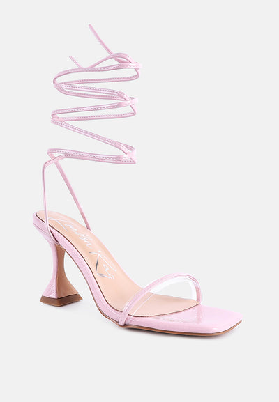 biten berry spool heeled lace up sandals#color_pink