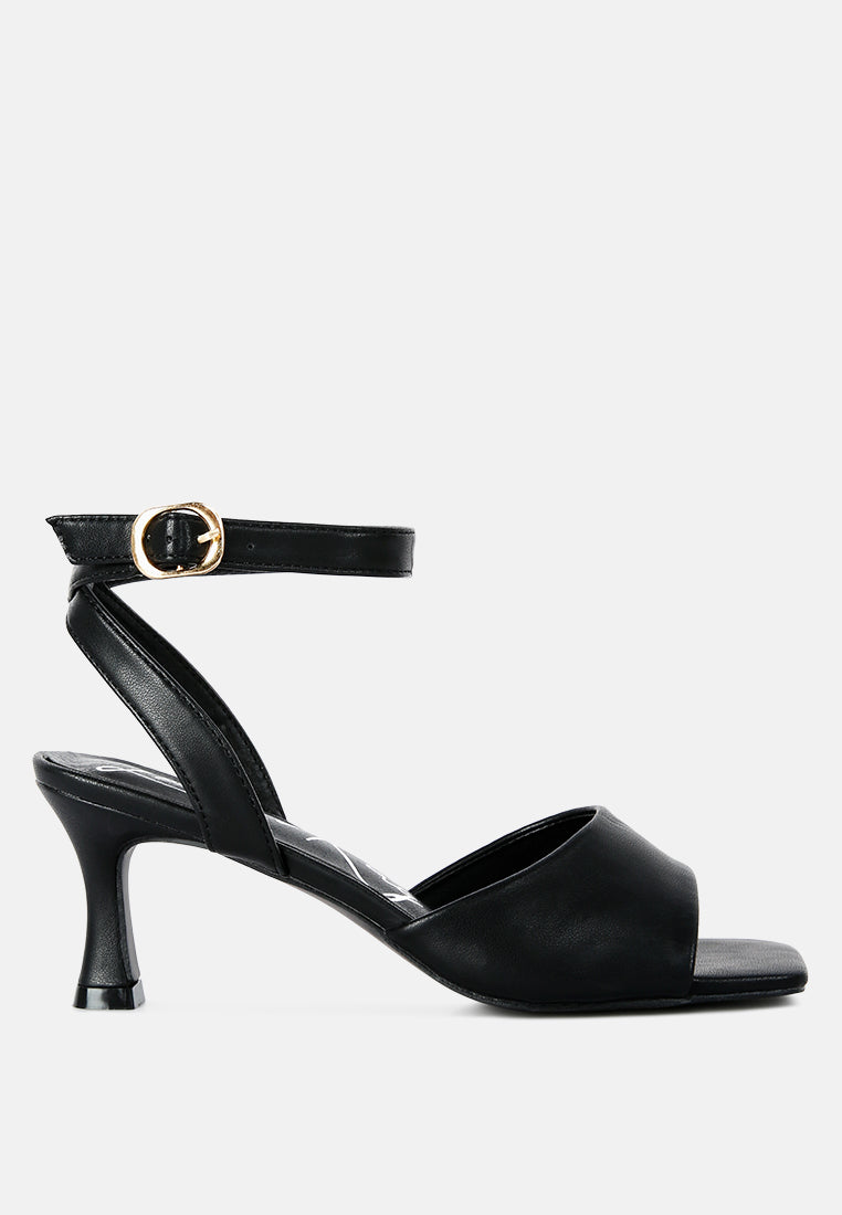 black mid heel ankle strap sandals#color_black