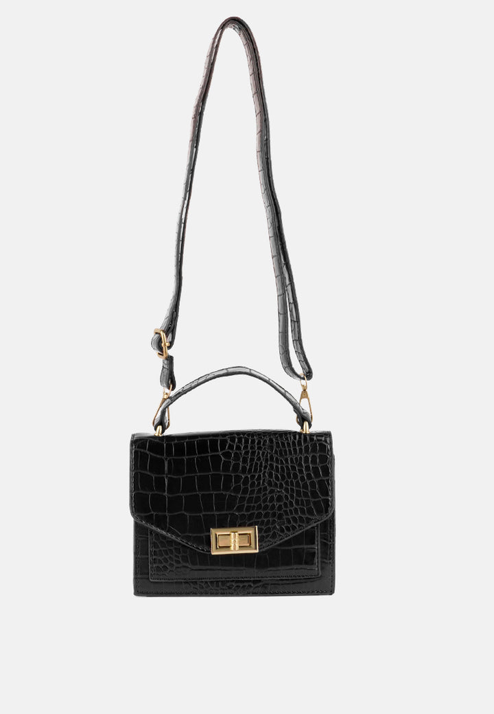 black multi strap mini clutch sling bag#color_black