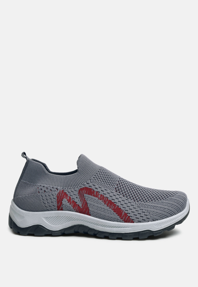 blazed knitted seamless trainers#color_grey