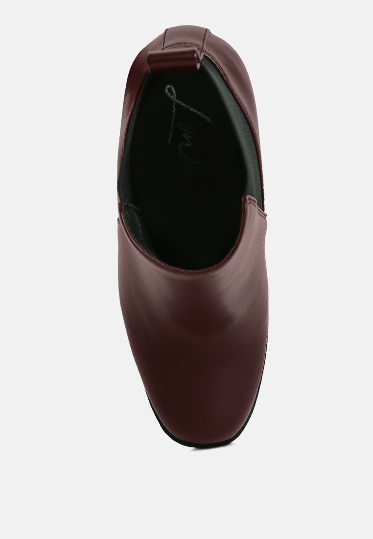 bolt block heeled chelsea boots#color_burgundy