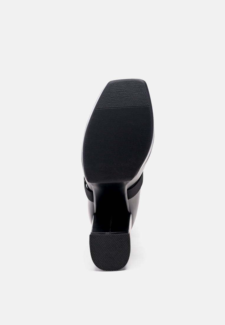 boomer chunky high block heel boots#color_black