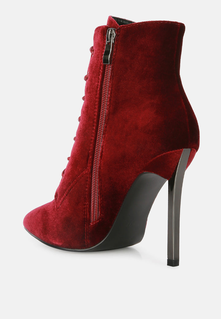 bornsta velvet high heeled velvet boots#color_burgundy