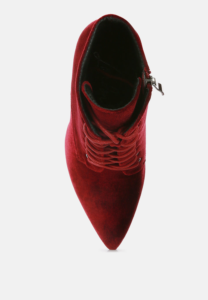 bornsta velvet high heeled velvet boots#color_burgundy