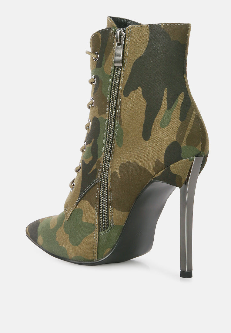 velvet high heeled velvet boots by rag#color_camo