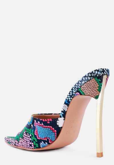 bottoms up mooncut straps slip on stiletto sandals#color_multi