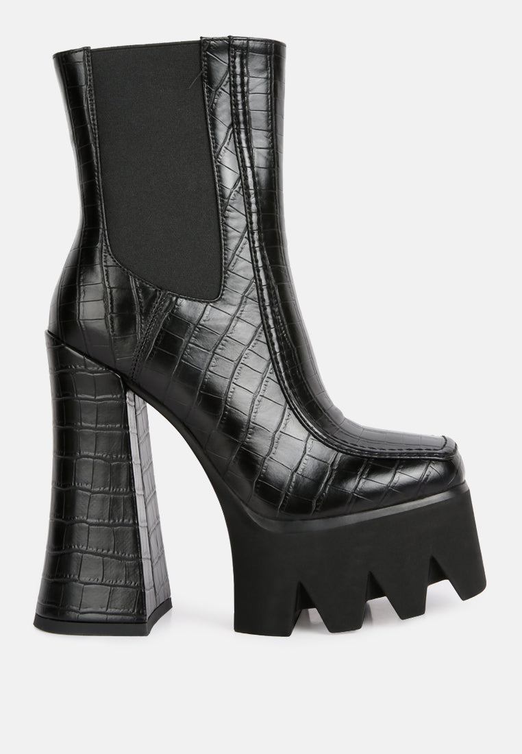 bounty high platform heel chelsea boots#color_black
