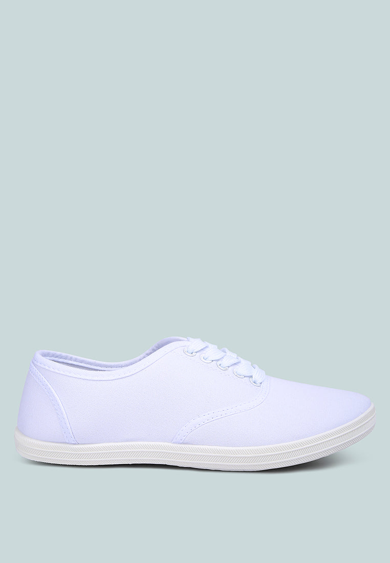 breathable lightweight canvas sneakers#color_white