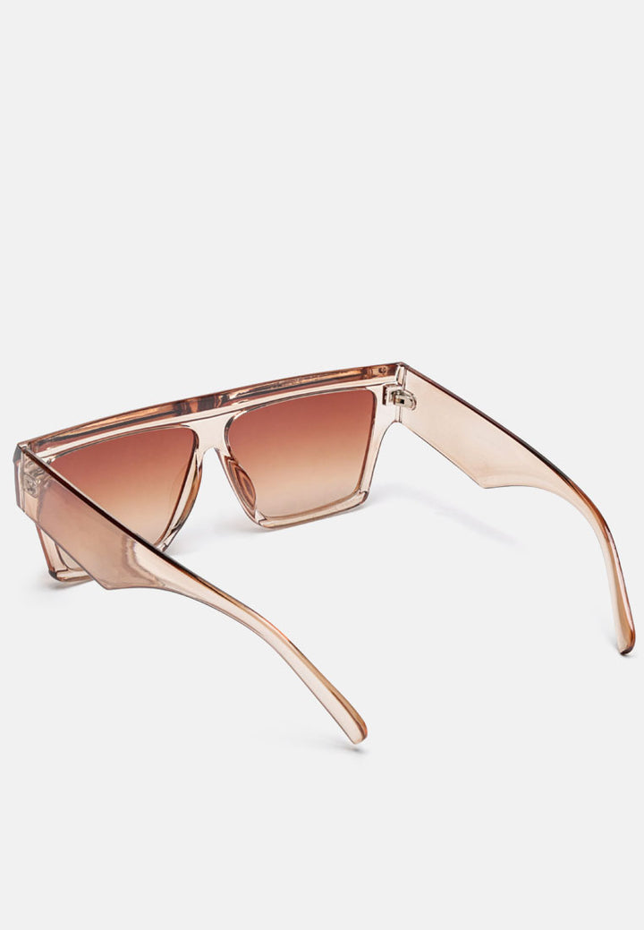 broad temple wayfarer sunglasses#color_brown