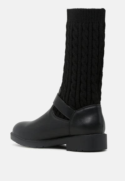 brooke mid calf boots for women#color_black