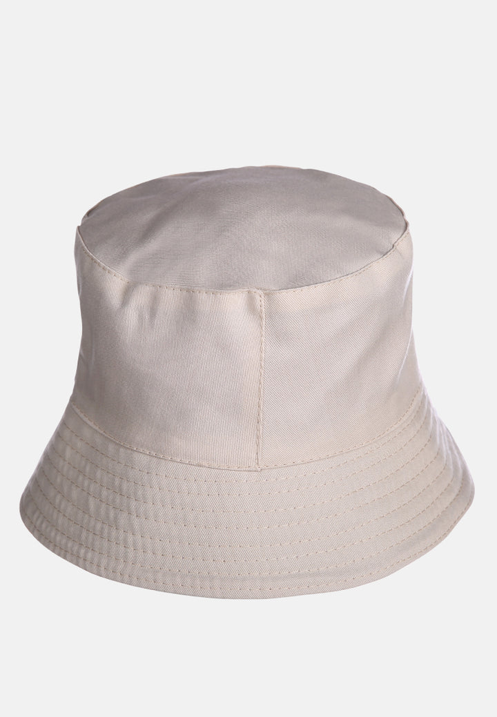 bucket hat with embroidery#color_beige