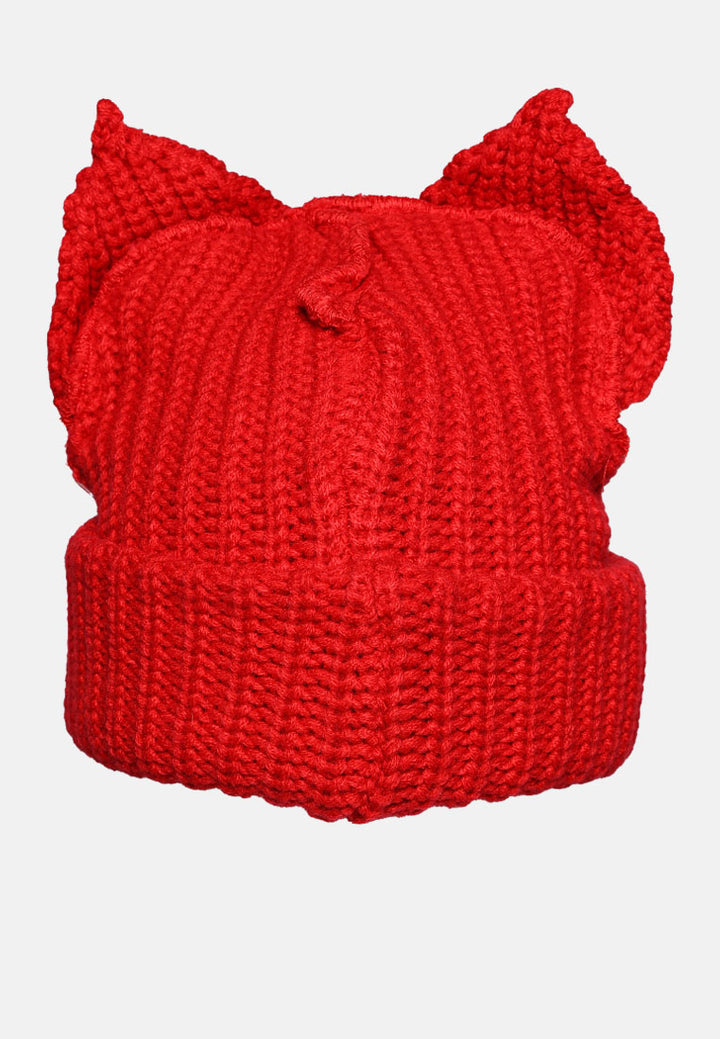 buttoned animal ears beanie by ruw#color_red