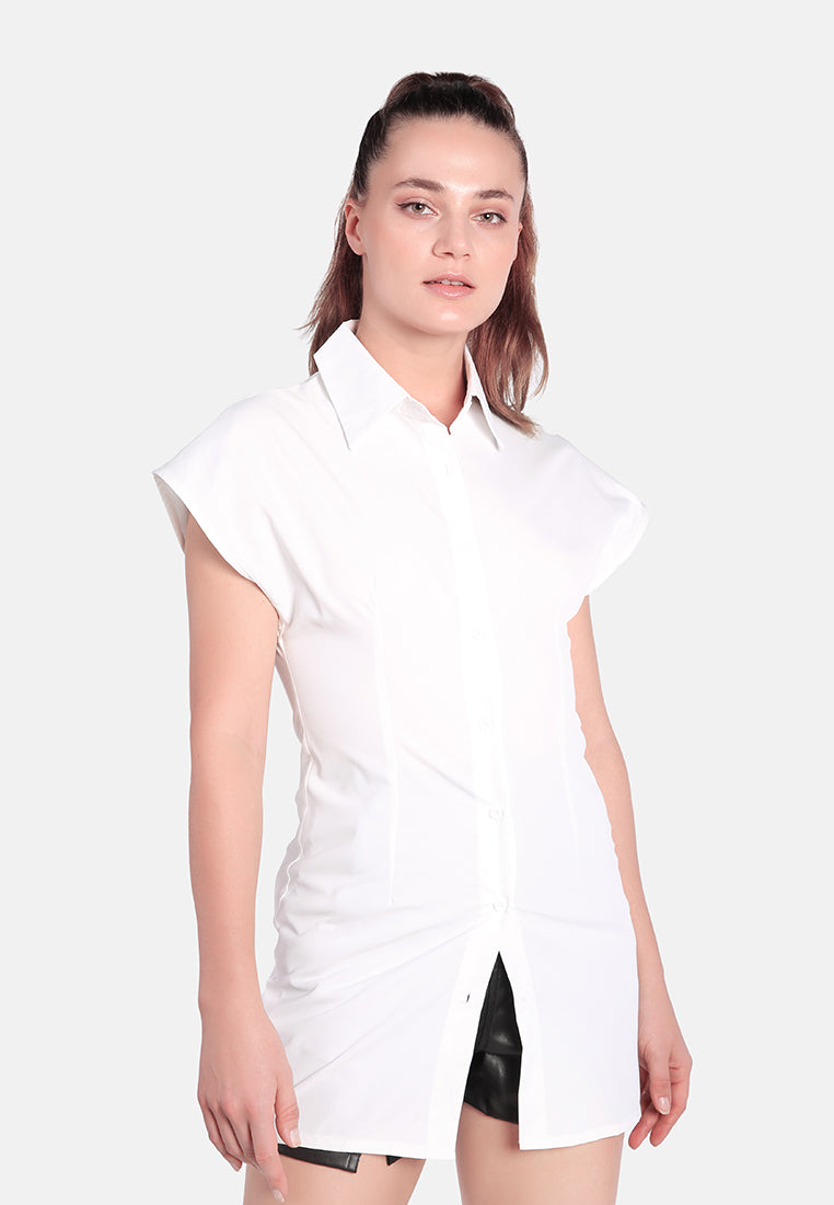 button up long shirt#color_white