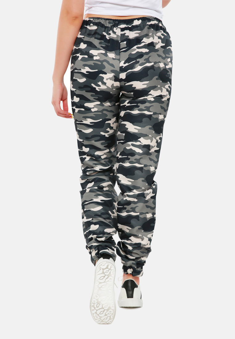 camouflage printed joggers pants#color_camo