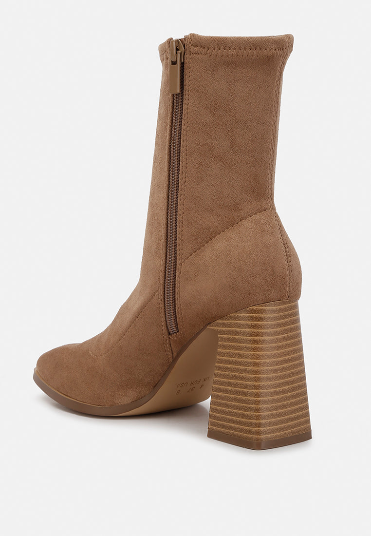candid high ankle flared block heel boots#color_taupe