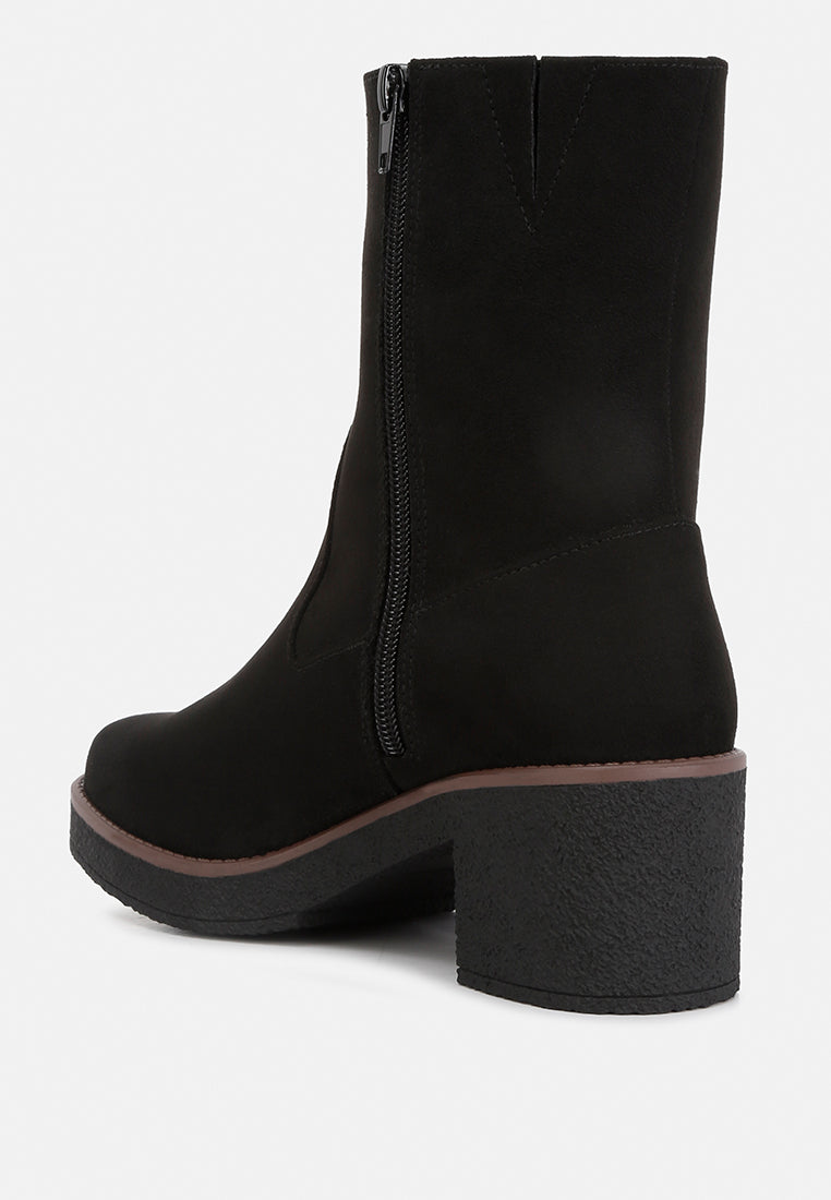 cary block heel micro suede boots#color_black