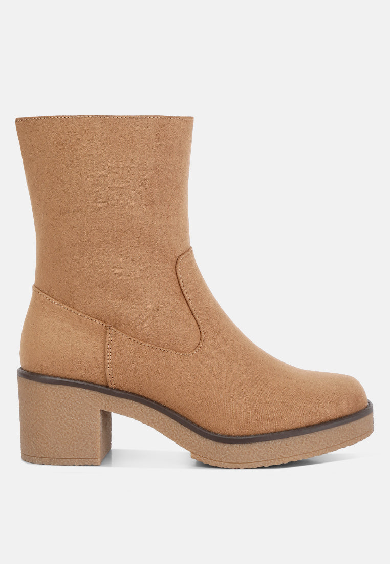 cary block heel micro suede boots#color_tan