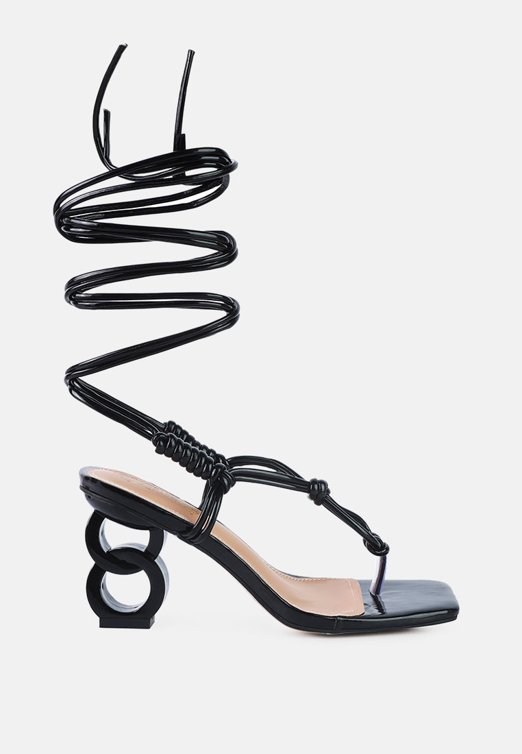 cassino thong chain heel sandals#color_black