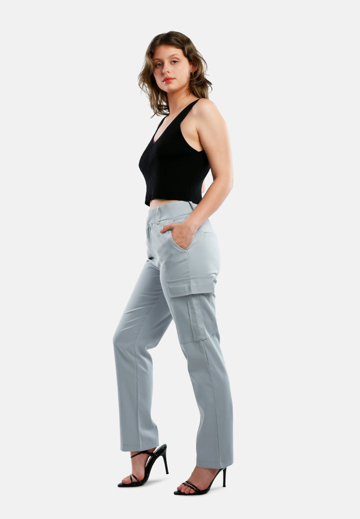 casual high waist straight pants by ruw#color_light-blue