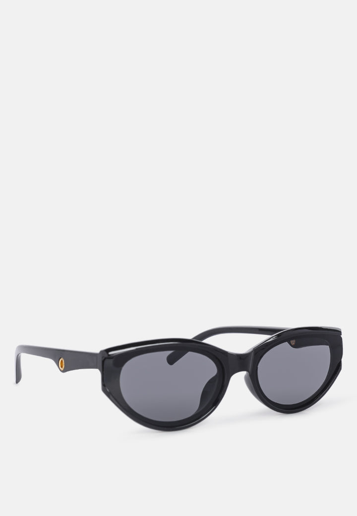 cat-eye retro sunglasses#color_black