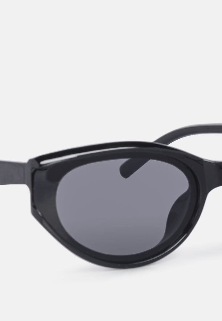 cat-eye retro sunglasses#color_black