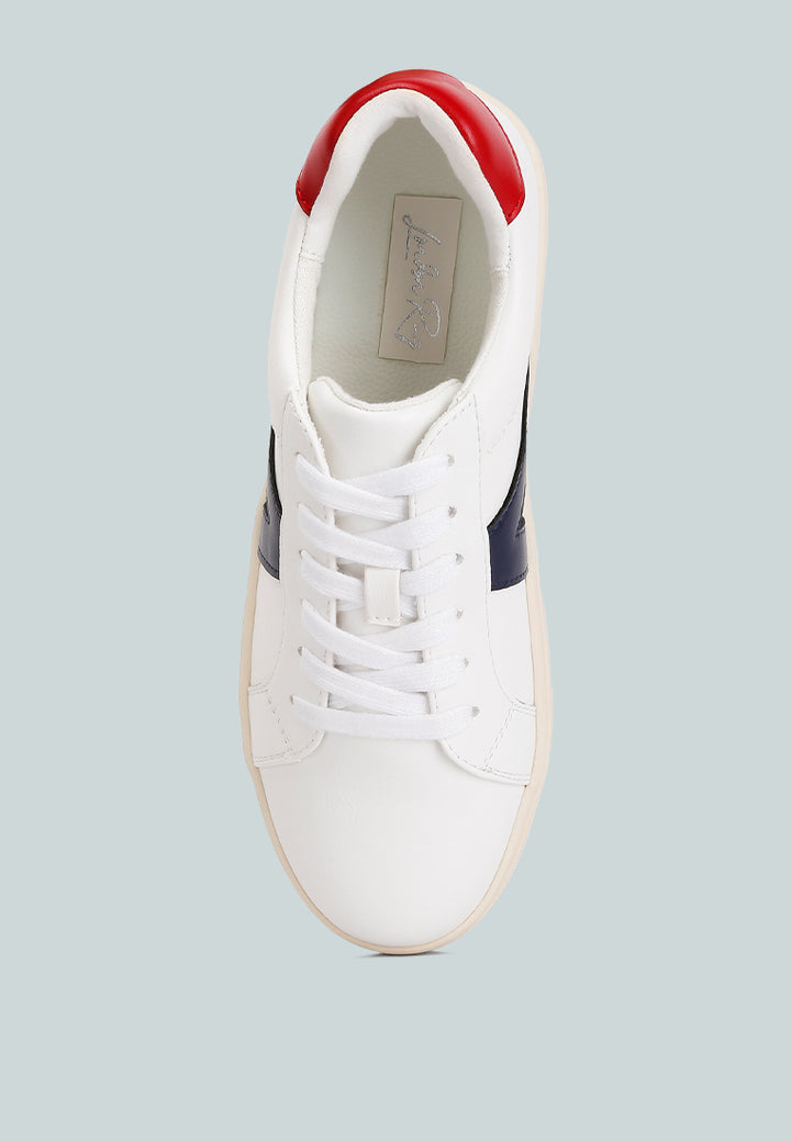 cecile panelling detail casual sneakers#color_white-blue