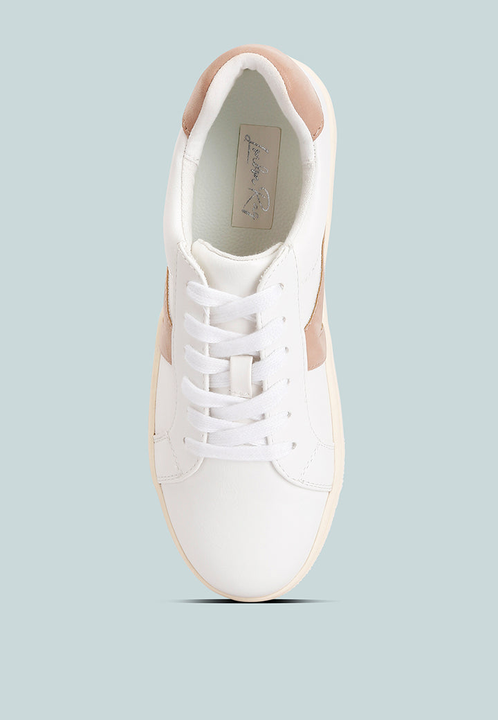 cecile panelling detail casual sneakers#color_white-blush